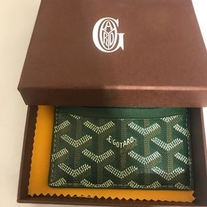 Goyard Card Holder Green